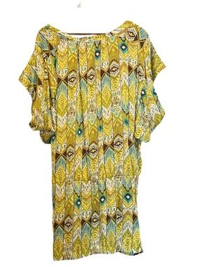 Glam brand tunic or dress with elastic waist- size Medium EUC